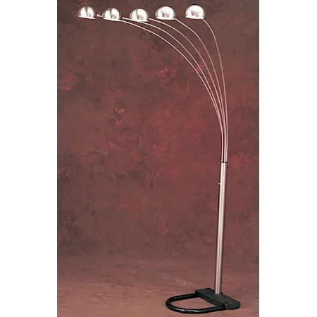 Contemporary 5 Arm Arch Floor Lamp